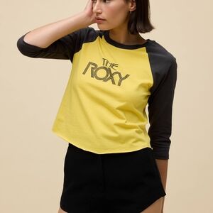 Daydreamer Yellow and Gray Raglan Tee
